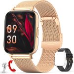 نيمهنج ساعة ذكية للنساء والرجال (تلقي المكالمات/الاتصال) ساعة ذكية مقاومة للماء لتتبع اللياقة البدنية