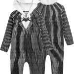 Disney Nightmare Before Christmas Jack Skellington Boys Cosplay Hooded Coverall for Toddler