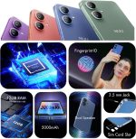 ⁦نو جوال N20 بيسيك لتي-موبايل، مينت، ميترو، كيولينك، تيلو واكثر 6GB/128GB، مثالي للمراهقين، ثنائي شرائح الاتصال 4G، ثماني النواة 6.6 انش 90Hz HD+، جوال اندرويد 14، ضمان امريكي (ازرق)⁩ - الصورة ⁦5⁩