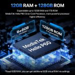 ⁦يوميدجي جوال بيسون X20 اندرويد 13 متين مقاوم للماء IP68/IP69K 6000mAh 12 (6+6) + 128GB/TF 1TB قابل للتوسيع وشاشة 6.55 انش NFC AGPS و4G ثنائي شرائح الاتصال⁩ - الصورة ⁦2⁩