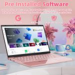 ⁦【ويندوز 11 برو/اوفيس 2019】 لابتوب 14 انش 2.5K UHD (2560×1440) IPS، وحدة معالجة مركزية الدر ليك N95 (حتى 3.4Ghz)، 16GB DDR5 RAM، 1TB PCIE NVME SSD، بصمة اصبع، كيبورد باضاءة خلفية، HDMI صغير، ذهبي وردي⁩ - الصورة ⁦8⁩