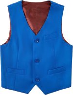 ليكودي بدلة رسمية للاولاد مكونة من 5 قطع مع ربطة عنق وسترة