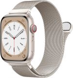 حلقة ميلانو من الستانلس ستيل متوافقة مع سوار ساعة ابل 38 ملم 40 ملم 41 ملم 42 ملم 44 ملم 45 ملم 49 ملم، سوار بديل لساعة اي ووتش سلسلة 9، الترا 2، اس اي، الترا، 8 7 6 5 4 3 2 1