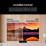 ⁦سامسونج تلفزيون ذكي 55 بوصة OLED 4K S95D سلسلة HDR برو مع دولبي اتموس، صوت تتبع الاشياء+، موشن اكسليراتور، محسن عمق حقيقي، ترقية الذكاء الاصطناعي - اصدار عالمي (مجدد)⁩ - الصورة ⁦3⁩