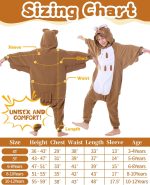 ⁦كاناسور بيجامات من قطعة واحدة للاطفال من الجنسين بتصميم انيمي للهالوين للبنات والاولاد بعمر 4 سنوات من قطعة واحدة لحفلات الكريسماس والحفلات التنكرية⁩ - الصورة ⁦4⁩