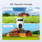 ⁦EZVIZ كاميرا 3K H9C بعدسة مزدوجة 4K (5MP+5MP) من هيكفيجن | كاميرا واي فاي قابلة للامالة | تحدث ثنائي الاتجاه|اكتشاف الانسان/المركبات | حماية نشطة مع صفارة انذار وضوء ستروب | تصميم مقاوم للعوامل الجوية⁩ - الصورة ⁦7⁩