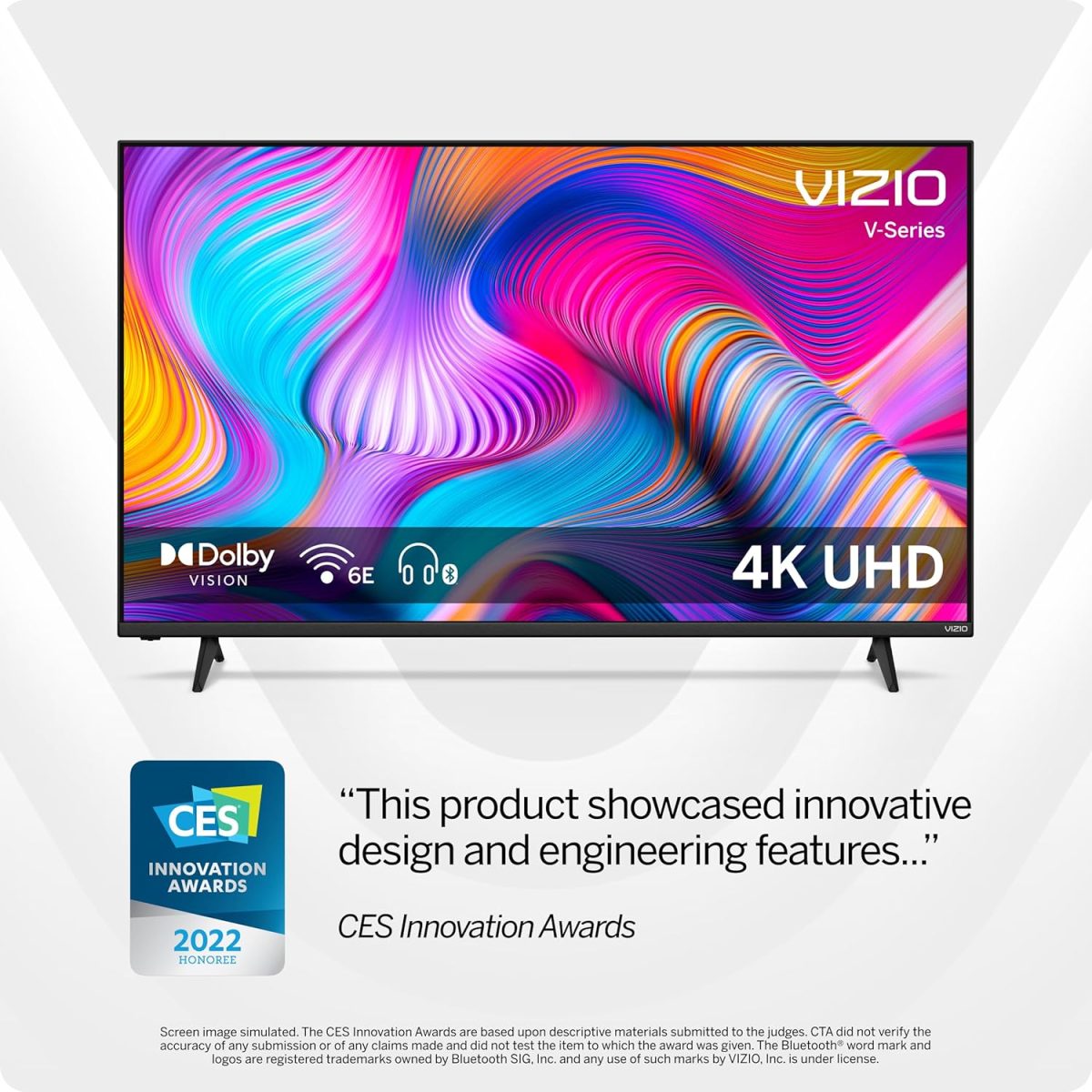 ⁦فيزيو تلفزيون ذكي 55 بوصة سلسلة V 4K LED HDR مع دولبي فيجن، واي فاي 6E، سماعة رأس بلوتوث، متوافقة مع محرك الالعاب واليكسا، V555M-K01، موديل 2023⁩ - الصورة ⁦12⁩