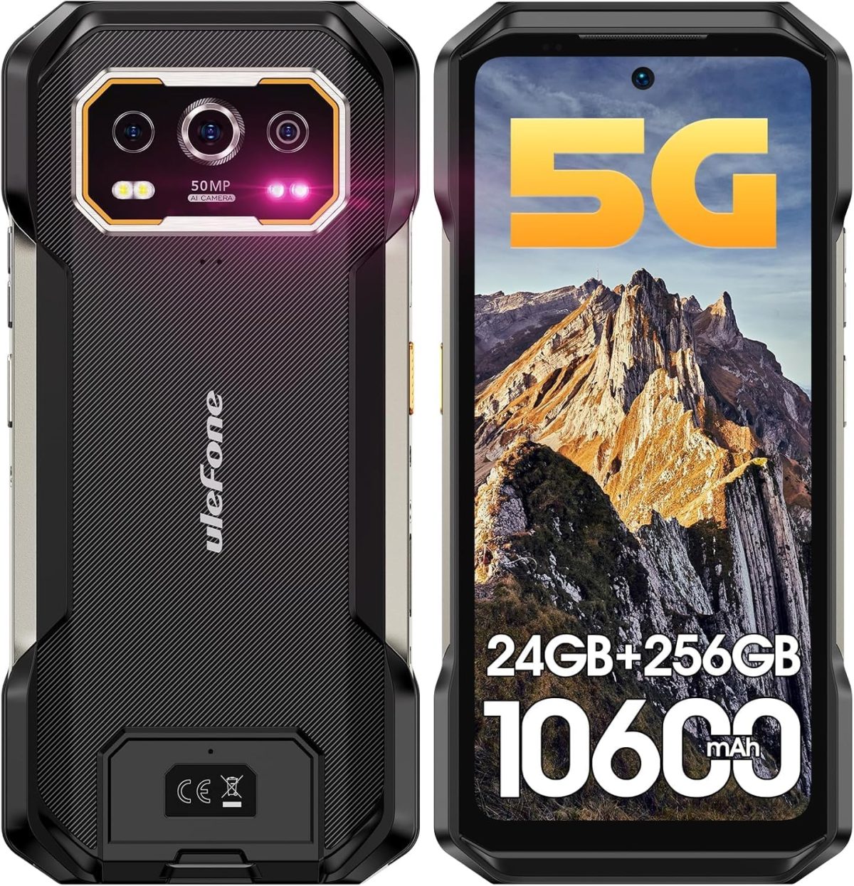 جوال BV9300 برو متين 24G+256GB 15080mAh شاشة 6.7 انش اندرويد 13 ميديا تيك هيليو G99 33 واط ان اف سي 4G (اخضر)