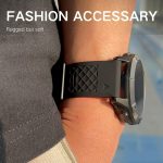 ⁦سوار ساعة بديل من السيليكون سريع الفك مقاس 26 ملم لساعة فينكس 7x سافاير سولار فينيكس 6x برو سولار فينيكس 5x 3 اتش ار لجارمين ايبيكس 2 برو سافير 51 ملم ديسنت Mk1/2/2i من ازوني⁩ - الصورة ⁦3⁩