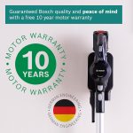 ⁦بوش مكنسة كهربائية قابلة لاعادة الشحن من السلسلة 6، خفيفة الوزن وسهلة التنظيف لجميع الاسطح، صنعت في المانيا، BBS611GB⁩ - الصورة ⁦8⁩