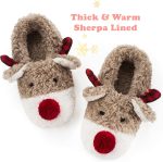 ⁦كوزدون1997 شبشب بتصميم حيوانات لطيفة للاطفال والبنات والنساء، جوارب منزلية زغبية مع نعل ناعم مضاد للانزلاق - هدايا فريدة للامهات ومحبي الحيوانات!⁩ - الصورة ⁦3⁩