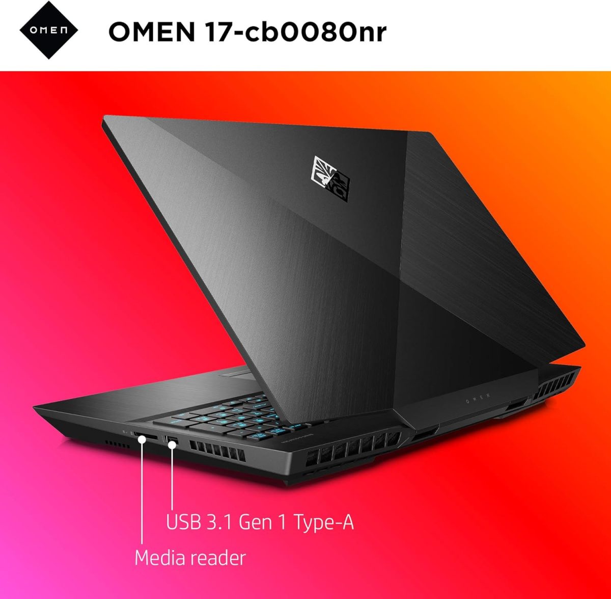 ⁦اومن لابتوب العاب اتش بي 2019 17 انش، انتل i7-9750H، انفيديا جيفورس RTX 2070 (8 جيجابايت)، ذاكرة رام 16 جيجابايت، وسيط تخزين ذو حالة ثابتة 512 جيجابايت، جاهز للواقع الافتراضي، ويندوز 10 هوم⁩ - الصورة ⁦9⁩
