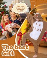 ⁦كاناسور بيجامات من قطعة واحدة للاطفال من الجنسين بتصميم انيمي للهالوين للبنات والاولاد بعمر 4 سنوات من قطعة واحدة لحفلات الكريسماس والحفلات التنكرية⁩ - الصورة ⁦7⁩