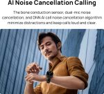 ⁦هواوي ساعة ذكية وسماعات راس وساعة ذكية في جهاز واحد، بخاصية الغاء الضوضاء بالذكاء الاصطناعي والذكاء الاصطناعي للمكالمات، متوافقة مع اندرويد واي او اس، اسود، اصدار عالمي اوروبي/بريطاني⁩ - الصورة ⁦4⁩