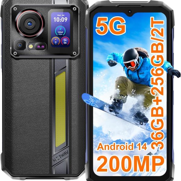 جوال صلب اصلي من هوت ويف هايبر 7 برو 5G، 36GB + 256GB/2TB اندرويد 14، شاشة 6.6 انش FHD+ 2K، بطارية 10800mAh، كاميرا 200MP + 32MP، ثماني النواة، شريحتين اتصال، ان اف سي، او تي جي، 120 هرتز، 33 واط