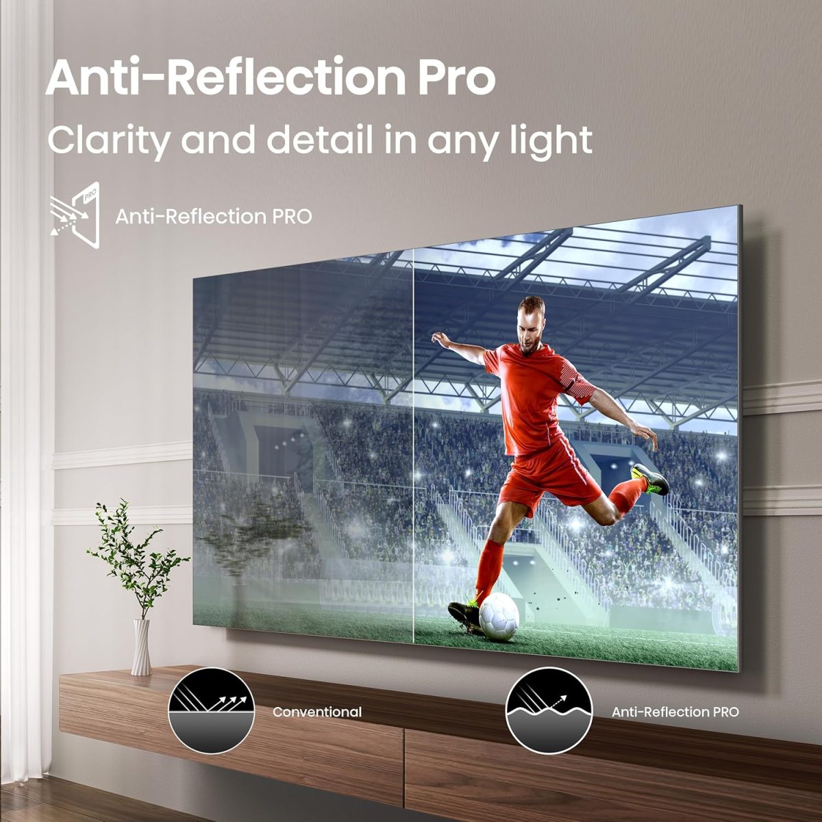 ⁦هايسينس تلفزيون ذكي 55 بوصة فئة U8 صغير LED ULED 4K UHD جوجل (55U8QG، موديل 2025) - QLED، اصلي 165Hz، VRR 288، حتى LD5600، 5000 وحدة مضيئة في البكسل، HDR10+، دولبي فيجن اي كيو اتموس، اي ماكس محسن، صوت⁩ - الصورة ⁦13⁩