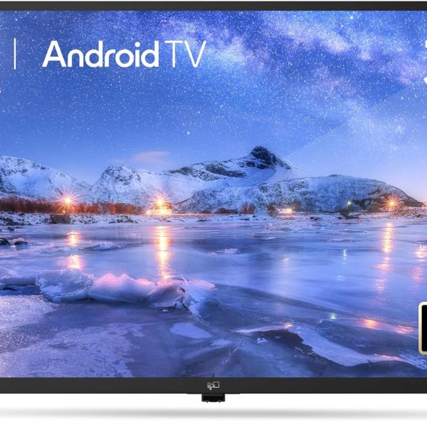 تلفزيون ذكي بشاشة مسطحة HD 720p مقاس 32 بوصة من اف بي دي مع جوجل بلاي، تلفزيون LED صغير لغرفة المعيشة، جوجل كاست مدمج، بث مباشر اندرويد مع واي فاي، بلوتوث (موديل 2025)