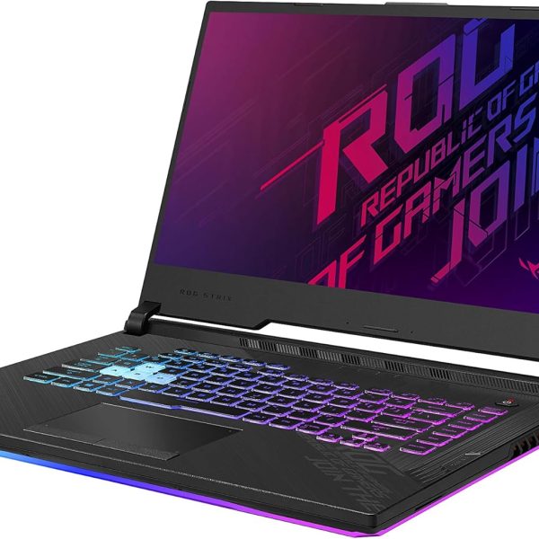اسس لابتوب العاب روج ستريكس G15 (2020) بشاشة 15.6 انش 240Hz FHD IPS وانفيديا جيفورس RTX 2070 ومعالج انتل كور i7-10750H و16GB DDR4 و1TB PCIe NVMe SSD وكيبورد RGB وويندوز 10، اسود، G512LW-ES76