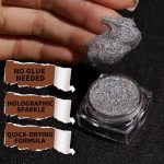 ⁦جل لامع للوجه والجسم بلون فضي ثلاثي الابعاد لامع مناسب للمراهقين للوجه والشعر والعيون والجسم، جل سريع الجفاف وسهل الاستخدام للحفلات والمهرجانات والازياء التنكرية او الاطلالات الجذابة اليومية⁩ - الصورة ⁦2⁩