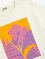 ⁦تيشرت كلاسيكي كبير الحجم للبنات (عبوة من قطعة واحدة)⁩ - الصورة ⁦4⁩