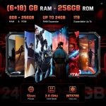 ⁦اوكتيل جوال WP36 برو متين مفتوح 24GB+256GB، بطارية 10600mAh، شاشة 6.55 انش، كاميرا 13MP، مكبر صوت 128 ديسيبل، 4G ثنائي شرائح الاتصال اندرويد 14، IP68/69K/NFC/OTG/GPS/T-Mobile⁩ - الصورة ⁦2⁩