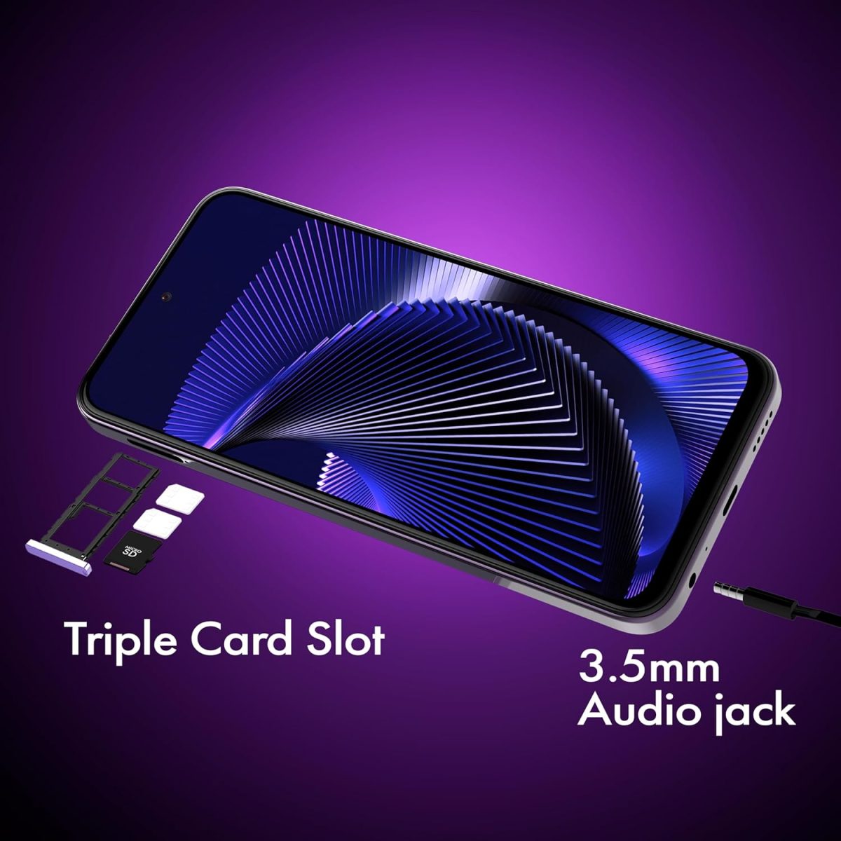 ⁦نو جوال N30 مفتوح لتي-موبايل، مينت، ميترو، كيولينك، تيلو 6GB/128GB، ثنائي شرائح الاتصال 4G، ثماني النواة 6.7 انش 90Hz HD+، اي تطبيق ابوي، جوالات اندرويد غير مقفلة، ارجواني، ضمان امريكي لمدة عام⁩ - الصورة ⁦6⁩