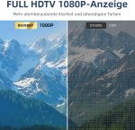 ⁦ديسوبري تلفزيون محمول جديد 14.2 بوصة صغير 1080P مع بطارية وموالف DVB-T2، مدخل USB HDMI ايه في، تلفزيون سيارة محمول للتخييم والمنزل المتنقل والمطبخ⁩ - الصورة ⁦2⁩