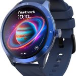 فاست تراك ساعة جوبيتر فليكس الذكية، شاشة الترا فو 1.38 انش، مكالمات بلوتوث، جناح صحي مع تشبع الاكسجين، معدل ضربات القلب، تتبع النوم، اكثر من 100 وجه ساعة (ازرق)