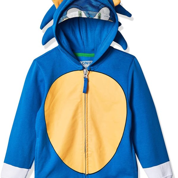 سويت شيرت بغطاء للراس بتصميم سونيك ذا هيدجهوغ للاطفال من الجنسين من سيجا