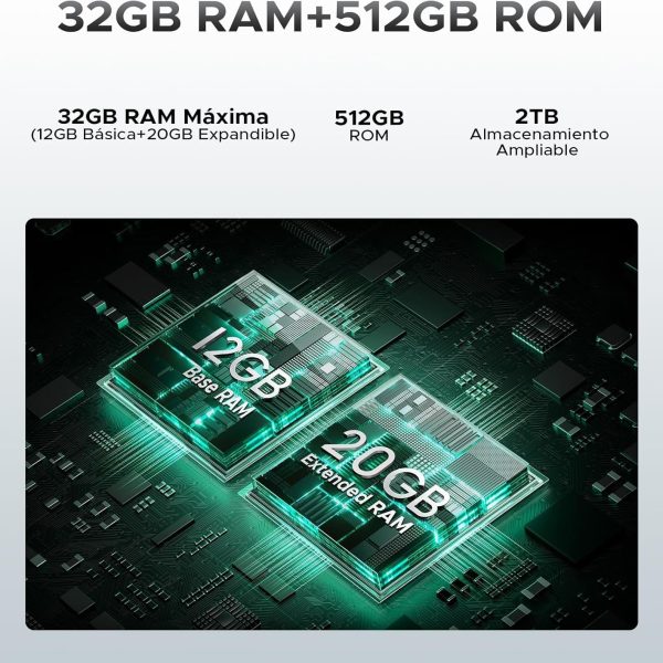 هاتف ذكي اس سايبر برو 6.6 انش FHD+ متين بنظام اندرويد 14120Hz وذاكرة RAM 32GB وروم 512GB وبطارية 10800mAh وكاميرا 50MP وتقنية ان اف سي