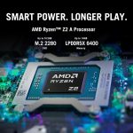 ⁦اسس لابتوب العاب روج اكس بوكس اللي ابيض محمول باليد | AMD رايزن Z2 A، بطاقة رسومات AMD راديون، ذاكرة RAM 16GB، SSD 512GB، شاشة 7 انش FHD 120Hz، ويندوز 11 [RC73YA-NH002W]⁩ - الصورة ⁦3⁩