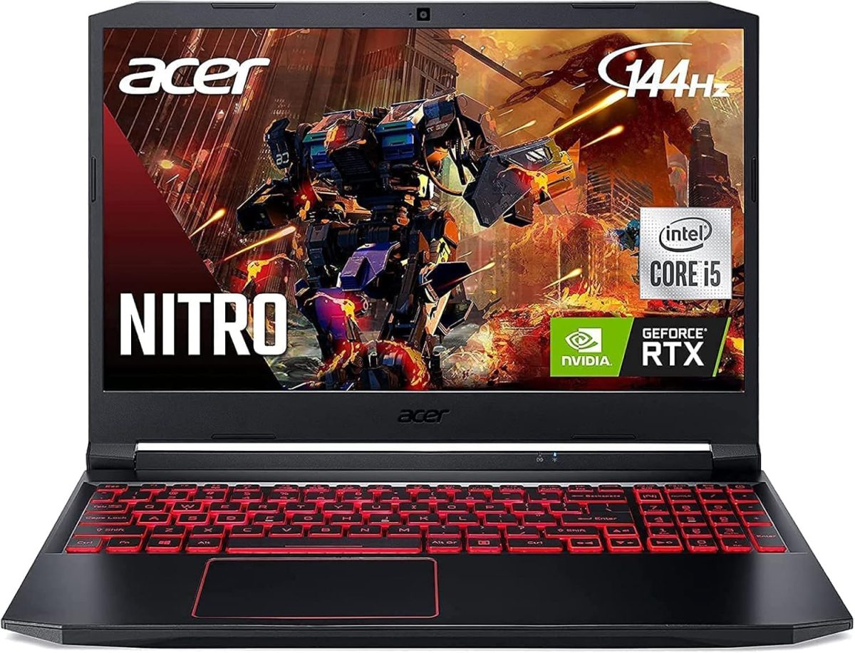 ايسر لابتوب العاب نيترو 5 AN515 | انتل كور i5-10300H حتى 4.5GHz | انفيديا جيفورس RTX 3050 GPU | 15.6 انش FHD 144Hz IPS | 8GB DDR4 | 256GB NVMe SSD | انتل واي فاي 6 | كيبورد باضاءة خلفية | قماش TWE
