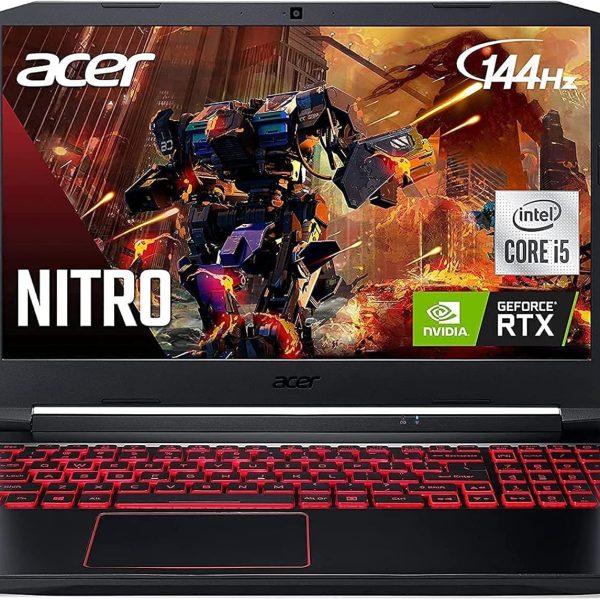 ايسر لابتوب العاب نيترو 5 AN515 | انتل كور i5-10300H حتى 4.5GHz | انفيديا جيفورس RTX 3050 GPU | 15.6 انش FHD 144Hz IPS | 8GB DDR4 | 256GB NVMe SSD | انتل واي فاي 6 | كيبورد باضاءة خلفية | قماش TWE