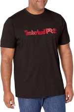 تيشرت بتصميم بيس بليت للرجال يتميز بكم قصير ولوجو على الصدر من تيمبرلاند برو