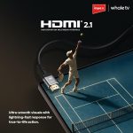 ⁦امبيكس تلفزيون ويل او اس ذكي 55 بوصة QLED (Wios55Q)، تلفزيون UHD 4K، مساعد صوت Ai ChatGPT، ذاكرة RAM 1.5GB، تخزين 8GB، 2×HDMI، 2×USB، عرض 176 درجة، لوحة A+، نتفليكس/برايم/يوتيوب، كفالة عامين⁩ - الصورة ⁦6⁩