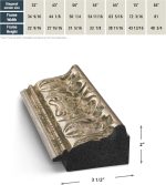 ⁦اطارات تلفزيون ديكو - اطار ذكي فضي توسكاني متوافق فقط مع تلفزيون سامسونج ذا فريم (65 بوصة، يناسب اطار تلفزيون 2021-2025)⁩ - الصورة ⁦7⁩