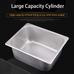 ⁦مقلاة عميقة كهربائية تجارية 5000 واط سعة 12 لتر بخزان مزدوج، سلة مزدوجة لسطح الطاولة للاستخدام المنزلي والتجاري، سهلة التنظيف⁩ - الصورة ⁦5⁩