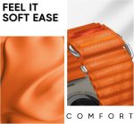 ⁦سوار رياضي من سويت بيست متوافق مع ساعة ابل الترا 49 ملم 46 ملم 45 ملم 44 ملم 42 ملم للرجال والنساء، سوار حلقي نايلون قابل للتمدد قابل للتعديل مع خطاف على شكل حرف S لساعة اي ووتش الترا اس اي سلسلة 10 9⁩ - الصورة ⁦3⁩