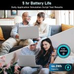 ⁦لابتوب العاب من نياكون، معالج رايزن 7 5700U 8C/16T، لابتوب 15.6 انش، AMD (حتى 4.3Ghz)، 16GB RAM 1TB SSD، رسومات AMD راديون، شاشة 15.6 انش FHD 1920×1080، واي فاي 5، بلوتوث 5.0، كيبورد باضاءة خلفية⁩ - الصورة ⁦7⁩