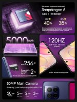 ⁦T-موبايل هاتف ذكي ريفي ال 7 برو 5G غير مقفل، 256 جيجابايت، ازرق ازورايت⁩ - الصورة ⁦2⁩