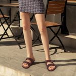 ⁦صندل نسائي بنعل قدم من الفلين من اودولي، صندل صيفي يدعم قوس القدم في الهواء الطلق مع مشبك قابل للتعديل⁩ - الصورة ⁦2⁩