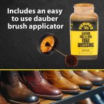 ⁦Fiebing's Leather Sole & Heel Edge Dressing 2-Pack (4 oz) - Protective Glossy Shoe Finish - Includes Brush Applicator⁩ - الصورة ⁦3⁩