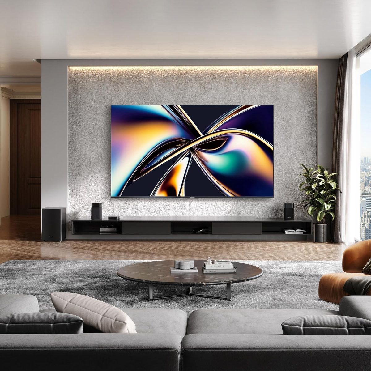 ⁦هايسينس تلفزيون ذكي 55 بوصة فئة U8 صغير LED ULED 4K UHD جوجل (55U8QG، موديل 2025) - QLED، اصلي 165Hz، VRR 288، حتى LD5600، 5000 وحدة مضيئة في البكسل، HDR10+، دولبي فيجن اي كيو اتموس، اي ماكس محسن، صوت⁩ - الصورة ⁦21⁩