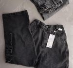 ⁦بنطلون جينز كارجو فضفاض للبنات Y2K من بولكنوكين، بنطلون كاجوال واسع الساق بنمط هيب هوب مقاس 6-14 سنة⁩ - الصورة ⁦4⁩