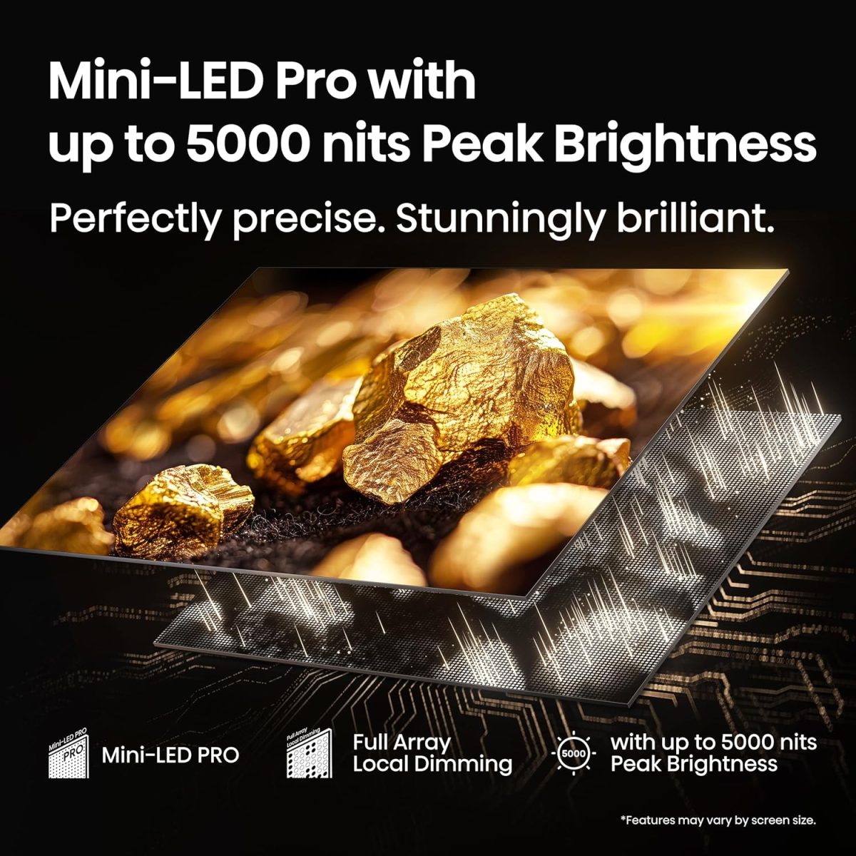 ⁦هايسينس تلفزيون ذكي 55 بوصة فئة U8 صغير LED ULED 4K UHD جوجل (55U8QG، موديل 2025) - QLED، اصلي 165Hz، VRR 288، حتى LD5600، 5000 وحدة مضيئة في البكسل، HDR10+، دولبي فيجن اي كيو اتموس، اي ماكس محسن، صوت⁩ - الصورة ⁦6⁩