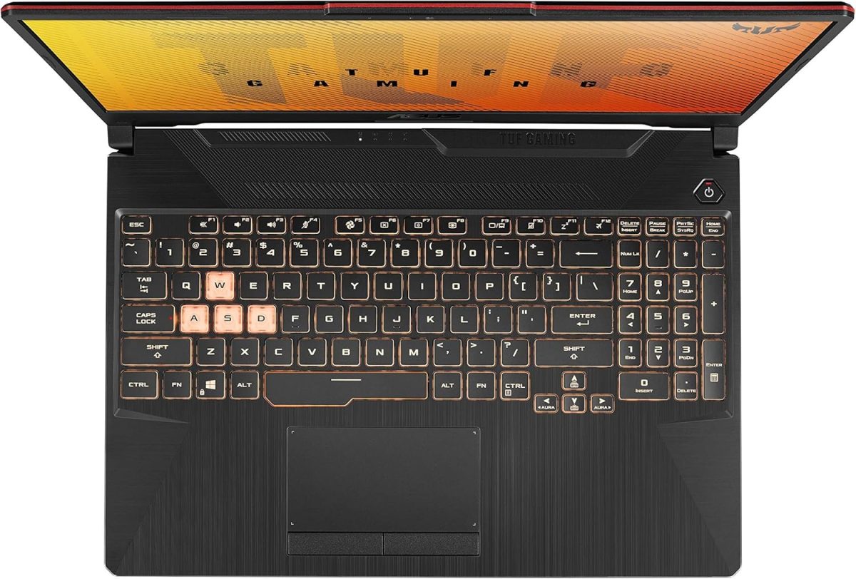⁦اسس لابتوب العاب تي يو اف A15، شاشة 15.6 انش 144Hz FHD نوع IPS، AMD رايزن 5 4600H، جيفورس GTX 1650، 8GB DDR4، 512GB PCIe SSD، كيبورد RGB، ويندوز 10 هوم، اسود، FA506IH-AS53⁩ - الصورة ⁦3⁩