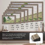 ⁦اطارات تلفزيون ديكو - اطار ذكي فضي توسكاني متوافق فقط مع تلفزيون سامسونج ذا فريم (65 بوصة، يناسب اطار تلفزيون 2021-2025)⁩ - الصورة ⁦5⁩