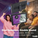 ⁦تلفزيون صغير محمول 10 بوصة من ريووب، بطارية مع ATSC/USB/بطاقة SD/HDMI/VGA/AV، شاشة LCD 1080P مع جهاز تحكم عن بعد وحامل للتخييم والسيارة والمطبخ والسفر والطوارئ⁩ - الصورة ⁦7⁩