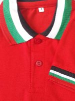 ⁦تي شيرت لليوم الوطني لدولة الامارات العربية المتحدة من فام للاطفال بعمر 10 و11 سنة - زي اليوم الوطني - تي شيرت علم الامارات العربية المتحدة - فستان يوم علم الامارات - موضوع العلم (احمر)⁩ - الصورة ⁦2⁩