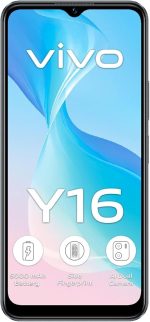 ⁦فيفو Y16 4G ثنائي شرائح الاتصال (اسود ستيلار، 4GB RAM، 64GB) كاميرا مزدوجة 13MP بالذكاء الاصطناعي | بطارية 5000mAh | ضمان 12 شهر + سماعة اذن + حامل حلقي⁩ - الصورة ⁦5⁩